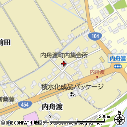 内舟渡町内集会所周辺の地図