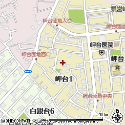 〒031-0842 青森県八戸市岬台の地図