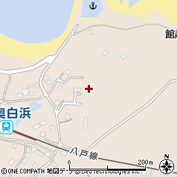 青森県八戸市鮫町館越周辺の地図