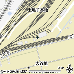 ＪＲ貨物　八戸貨物駅第３運転室周辺の地図
