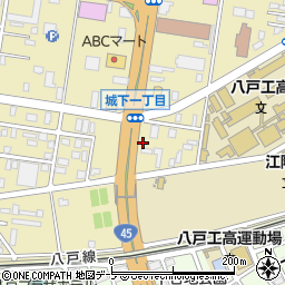 ニッポンレンタカー八戸城下営業所周辺の地図