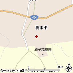 青森県南津軽郡大鰐町駒木駒木平周辺の地図