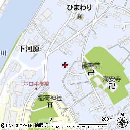 青森県八戸市湊町ホロキ長根周辺の地図
