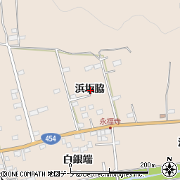 青森県八戸市豊崎町浜坂脇周辺の地図