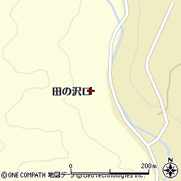 青森県平川市葛川田の沢口周辺の地図