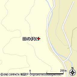 青森県平川市葛川（田の沢口）周辺の地図
