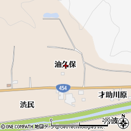 青森県八戸市豊崎町油久保周辺の地図