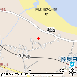 青森県八戸市鮫町（堀込）周辺の地図
