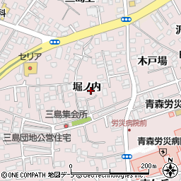 青森県八戸市白銀町（堀ノ内）周辺の地図