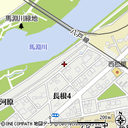青森県八戸市売市小待周辺の地図