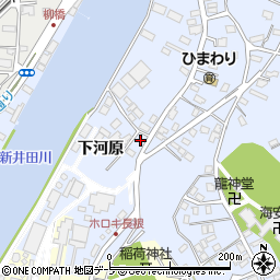青森県八戸市湊町下河原1-4周辺の地図