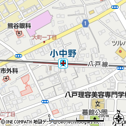 小中野駅周辺の地図