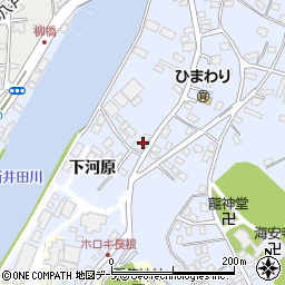青森県八戸市湊町下河原1周辺の地図
