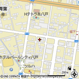 株式会社稲田硝子店　城下店・花店周辺の地図