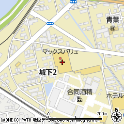 ダイソーマックスバリュ八戸城下店周辺の地図