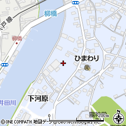 青森県八戸市湊町下河原周辺の地図