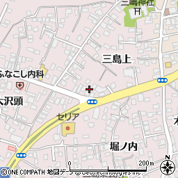 青森県八戸市白銀町三島上周辺の地図