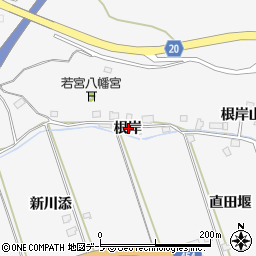 青森県八戸市尻内町（根岸）周辺の地図