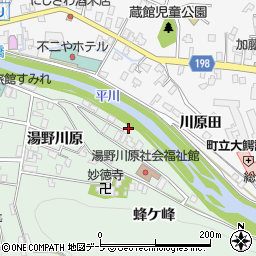 青森県南津軽郡大鰐町大鰐湯野川原140周辺の地図