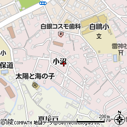 青森県八戸市白銀町（小沼）周辺の地図