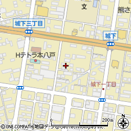 青森県八戸市城下周辺の地図