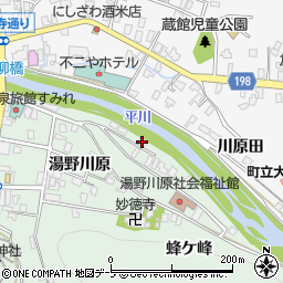 青森県南津軽郡大鰐町大鰐湯野川原140-12周辺の地図