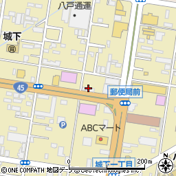 かつてん 八戸城下店周辺の地図