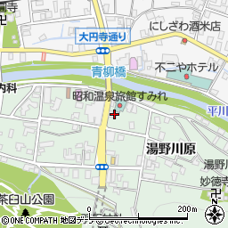 青森県南津軽郡大鰐町大鰐湯野川原61-1周辺の地図