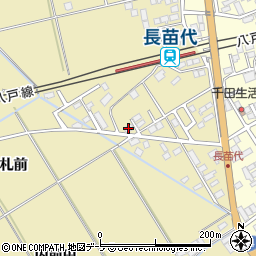 青森県八戸市長苗代制札前10周辺の地図