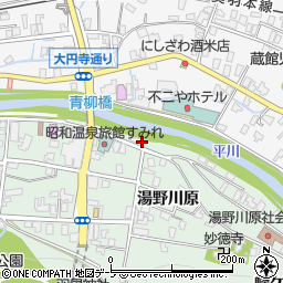 青森県南津軽郡大鰐町大鰐湯野川原144-1周辺の地図