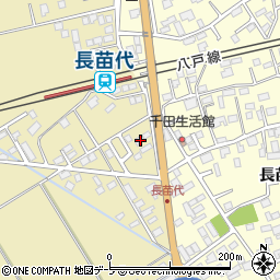 青森県八戸市長苗代内前田14周辺の地図