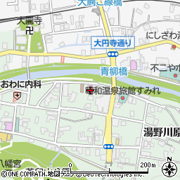 青柳会館浴場周辺の地図