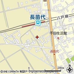 青森県八戸市長苗代内前田12周辺の地図