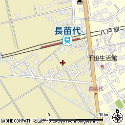 青森県八戸市長苗代内前田11周辺の地図