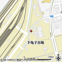 青森県八戸市長苗代下亀子谷地周辺の地図