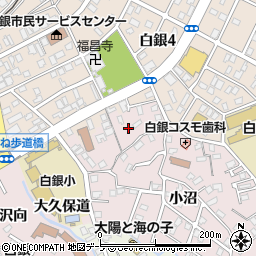 青森県八戸市白銀町寺ノ後周辺の地図