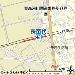 長苗代駅周辺の地図