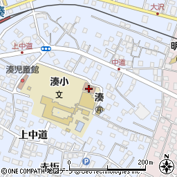 八戸市立湊公民館周辺の地図