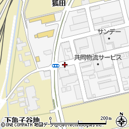 卸センター入口周辺の地図