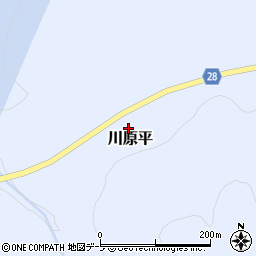 青森県西目屋村（中津軽郡）川原平周辺の地図