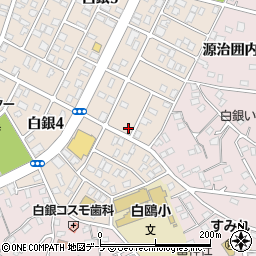 有限会社高瀬新聞店　白銀支店周辺の地図