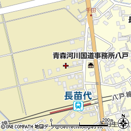 青森県八戸市長苗代島ノ前23周辺の地図