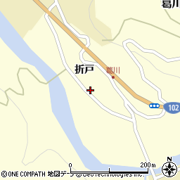 青森県平川市葛川折戸20周辺の地図