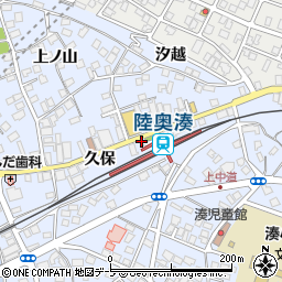 青森県八戸市湊町久保周辺の地図