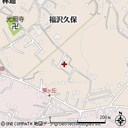 青森県八戸市鮫町福沢久保周辺の地図