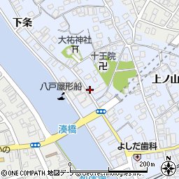 青森県八戸市湊町本町周辺の地図