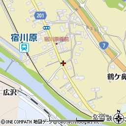 宿川原周辺の地図