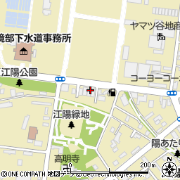 青森県八戸市江陽周辺の地図