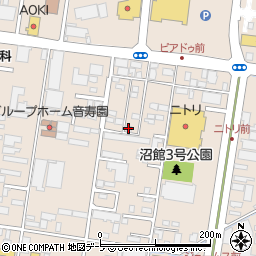 ネバーランド沼館店立体駐車場周辺の地図