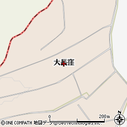 青森県八戸市豊崎町（大長窪）周辺の地図